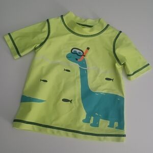 Carter's Neon Dino Rashguard Swim Top Boys 18M